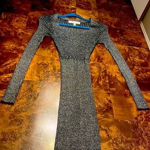 ROWA Metallic Glitter Dress